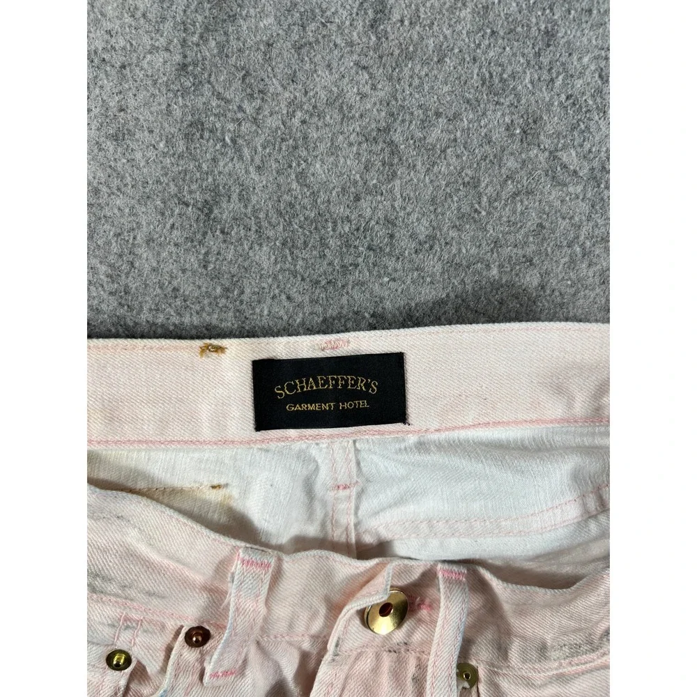 Schaeffers Garment Hotel Selvedge Jeans Mens 29 Pink USA Straight Leg Hollywood